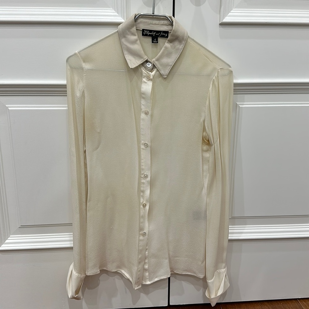 Elizabeth and James size S silk shirt